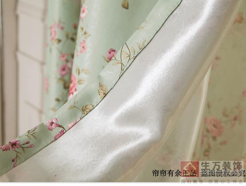 現(xiàn)代田園臥室客廳碎花遮光窗簾成品加厚落地窗飄窗布定制，1000余款田園式窗簾，田園風格窗簾，家庭裝修田園風格窗簾