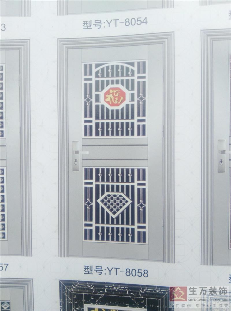 廣州防盜門生產(chǎn)廠家，廣州不銹鋼門工廠，廣州不銹鋼防盜門批發(fā)，此款不銹鋼門型號：TY-8058