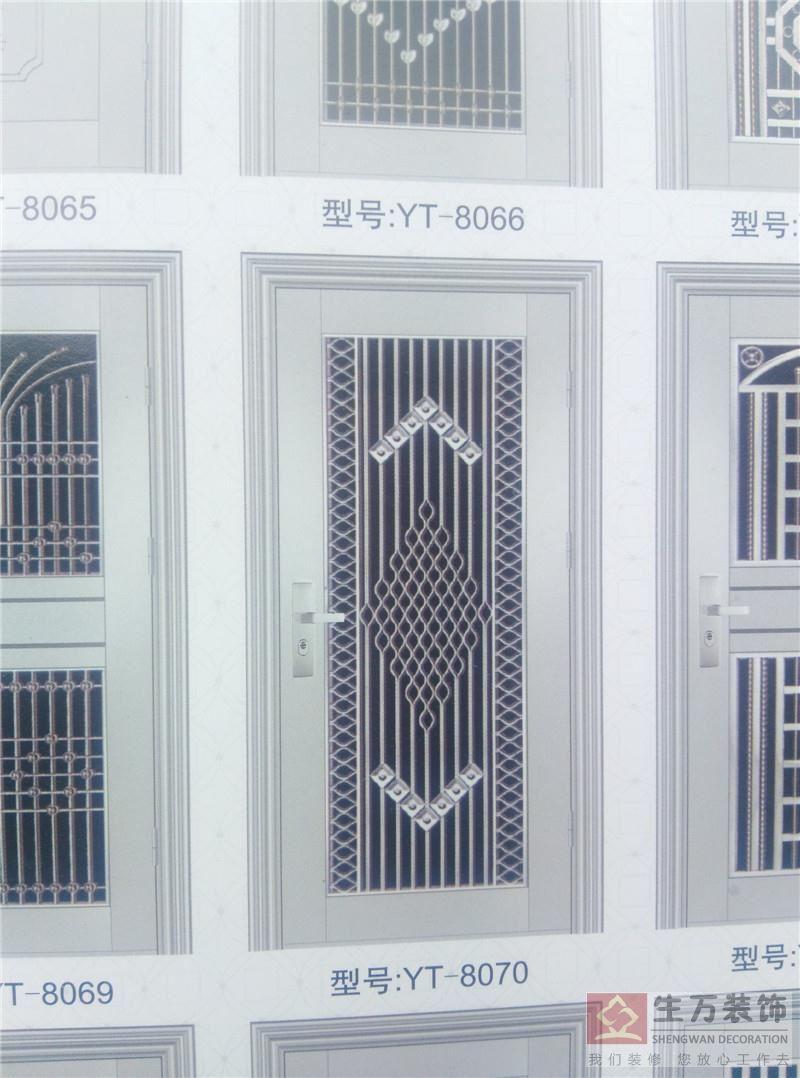 廣州防盜門生產(chǎn)廠家，廣州不銹鋼門工廠，廣州不銹鋼防盜門批發(fā)，此款不銹鋼門型號：TY-8070