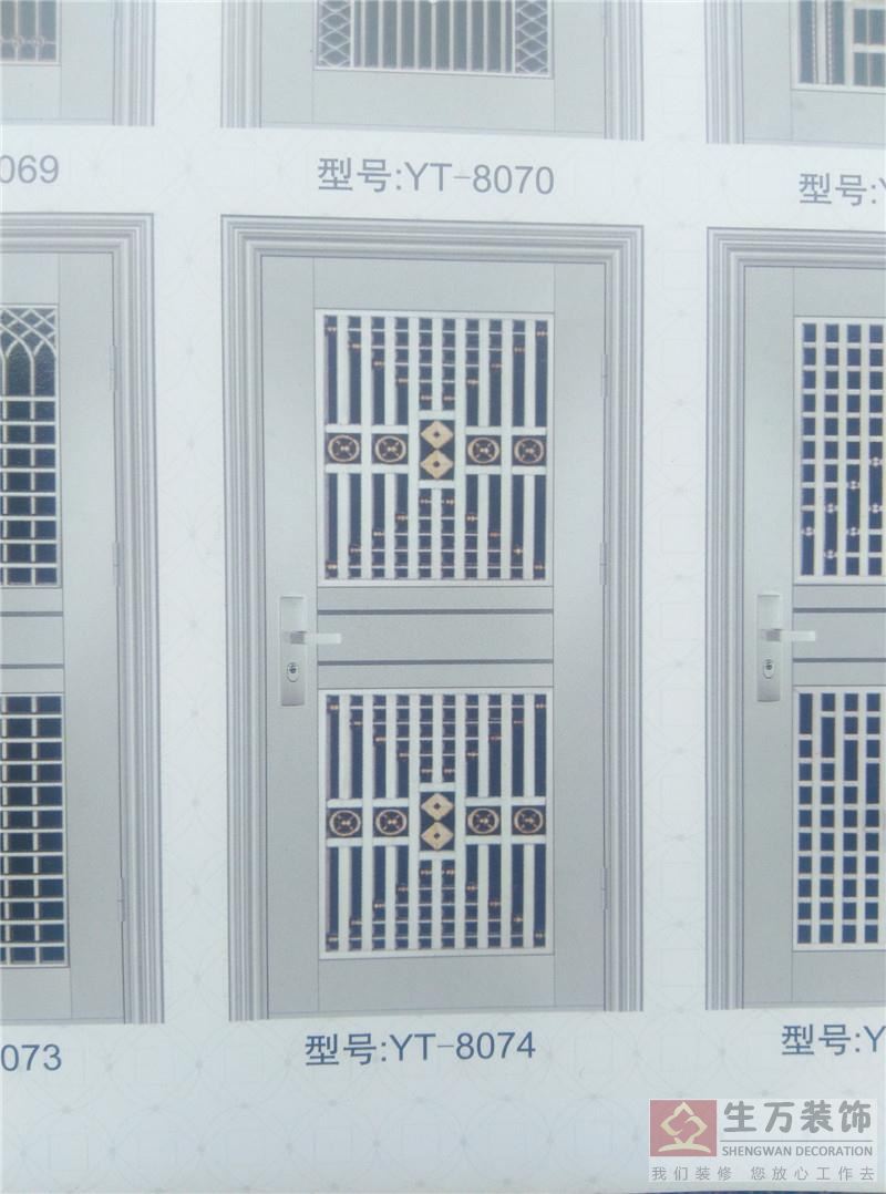 廣州防盜門生產(chǎn)廠家，廣州不銹鋼門工廠，廣州不銹鋼防盜門批發(fā)，此款不銹鋼門型號：TY-8074